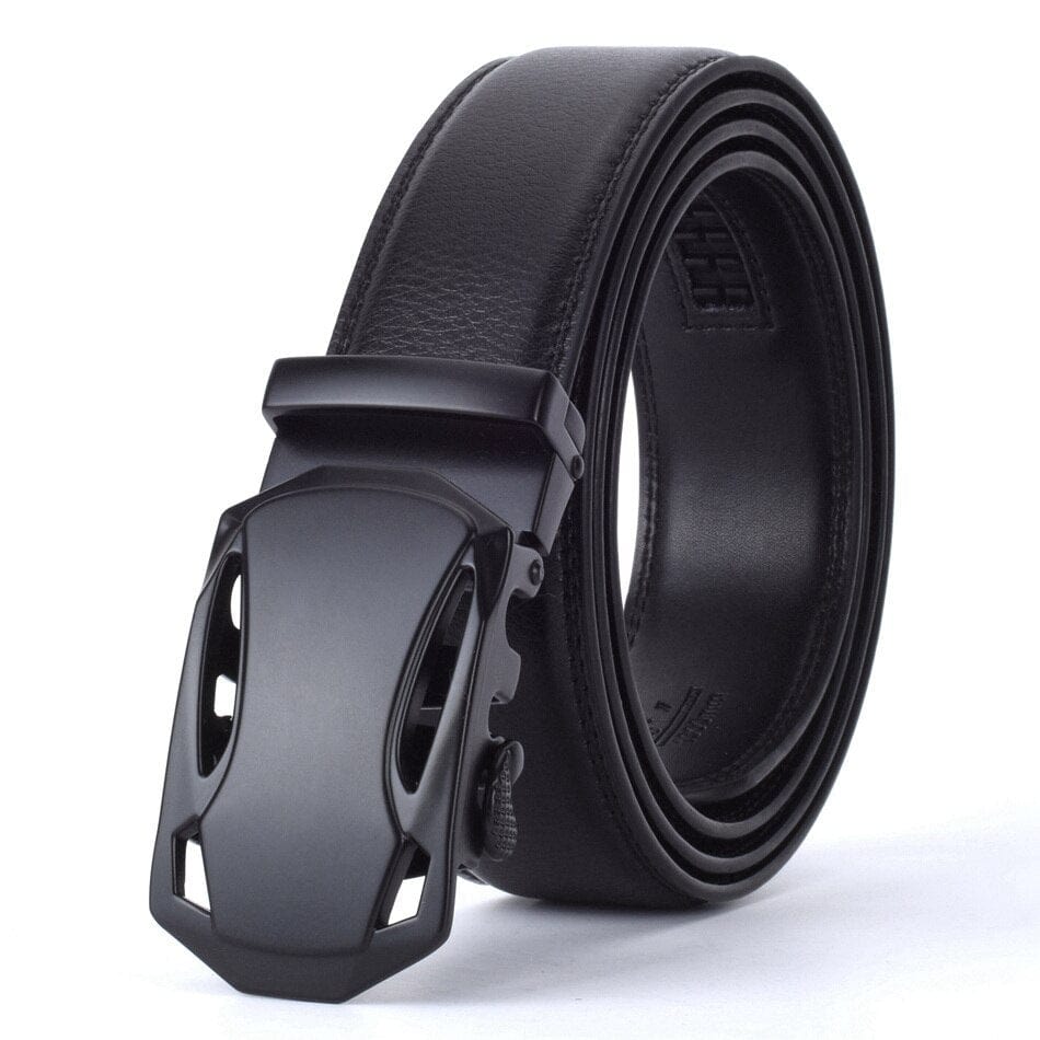 WOWTIGER Fashion Designers Men Automatic Buckle Leather luxury Belt Business Male Alloy buckle Belts for Men Ceinture Homme