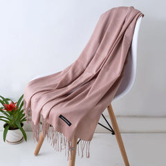 2023 Fashion Winter Women Scarf Thin Shawls and Wraps Lady Solid Female Hijab Stoles Long Cashmere Pashmina Foulard Head Scarves