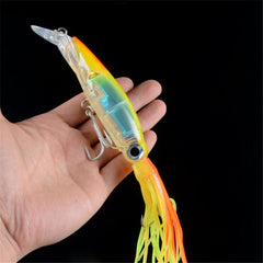 1Pcs 14cm 40g Octopus Fishing Lure 6 Colors Squid Hard Bait High Carbon Steel Hook Octopus Crank For Tuna Sea Allure Tools