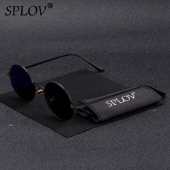 SPLOV Vintage Men Sunglasses Women Retro Punk Style Round Metal Frame Colorful Lens Sun Glasses Fashion Eyewear Gafas sol mujer