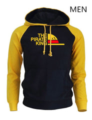 THE PIRATE KING Streetwear Hoodies For Men 2018 Autumn Winter Fleece Sweatshirt Loose  Anime Harajuku Men's Hoodie Pullover