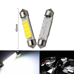 1x C10W C5W LED COB Festoon 31mm 36mm 39mm 41/42mm 12V White bulbs for cars License plate Interior Reading Light 6500K 12SMD