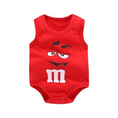 Newborn Baby Boys Girls Cartoon Cotton Bodysuit Infant Baby Bag Fart Sleeveless Vest Jumpsuit Summer Thin Penguin Pajamas Outfit