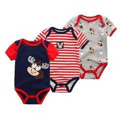 3PCS/Lot Baby Boy Clothes BodysuIts Baby Girl Clothes Unicorn Girls Clothing Unisex 0-12M Baby Bodysuits Roupas de bebe