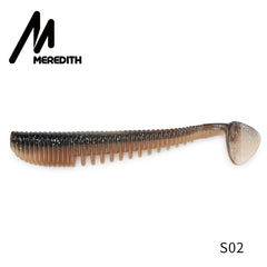 MEREDITH Awaruna Fishing Lures 8cm 9.5cm 13cm Artificial Baits Wobblers Soft Lures Shad Carp Silicone Fishing Soft Baits Tackle