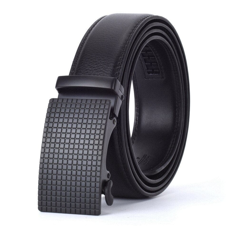 WOWTIGER Fashion Designers Men Automatic Buckle Leather luxury Belt Business Male Alloy buckle Belts for Men Ceinture Homme