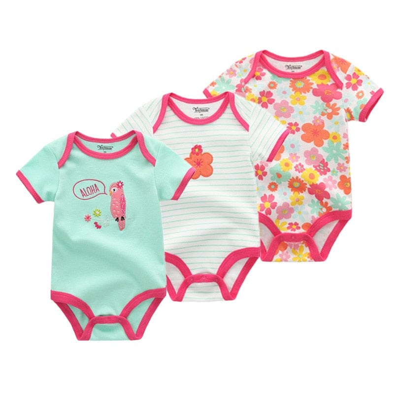 3PCS/Lot Baby Boy Clothes BodysuIts Baby Girl Clothes Unicorn Girls Clothing Unisex 0-12M Baby Bodysuits Roupas de bebe