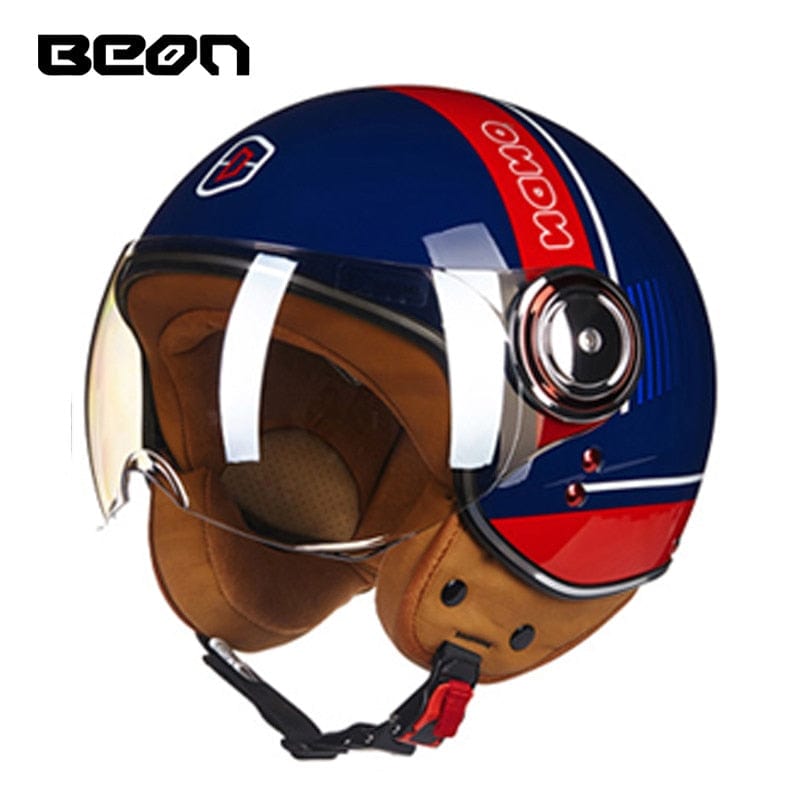 Capacete BEON 110B Motorcycle Scooter Helmet beon open face 3/4 motorbike jet vintage retro helmets Casco ECE Certification