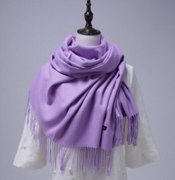 2021 Women Cashmere Scarves With Tassel Lady Winter Autumn Long Scarf High Quality Keep Warm Female Shawl Thicker Men Scarf