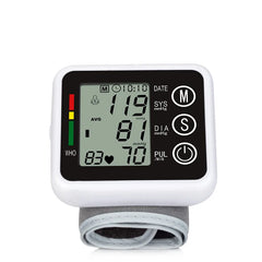 Wrist Digital Blood Pressure Monitor  English / Russian / Portuguese / Spanish Voice  Broadcast Tonometer