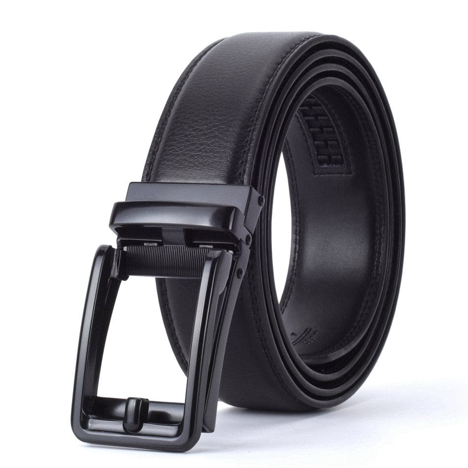 WOWTIGER Fashion Designers Men Automatic Buckle Leather luxury Belt Business Male Alloy buckle Belts for Men Ceinture Homme