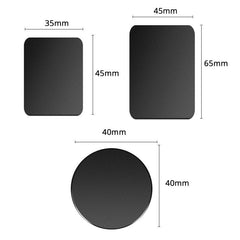 New Metal Plate with Adhesive iron Plate For Magnetic Car Phone Holder Stand Circular Square Iron Sheets For Magnet Phone Stand