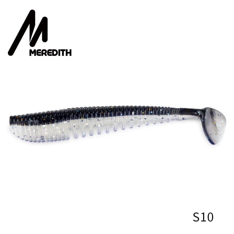 MEREDITH Awaruna Fishing Lures 8cm 9.5cm 13cm Artificial Baits Wobblers Soft Lures Shad Carp Silicone Fishing Soft Baits Tackle