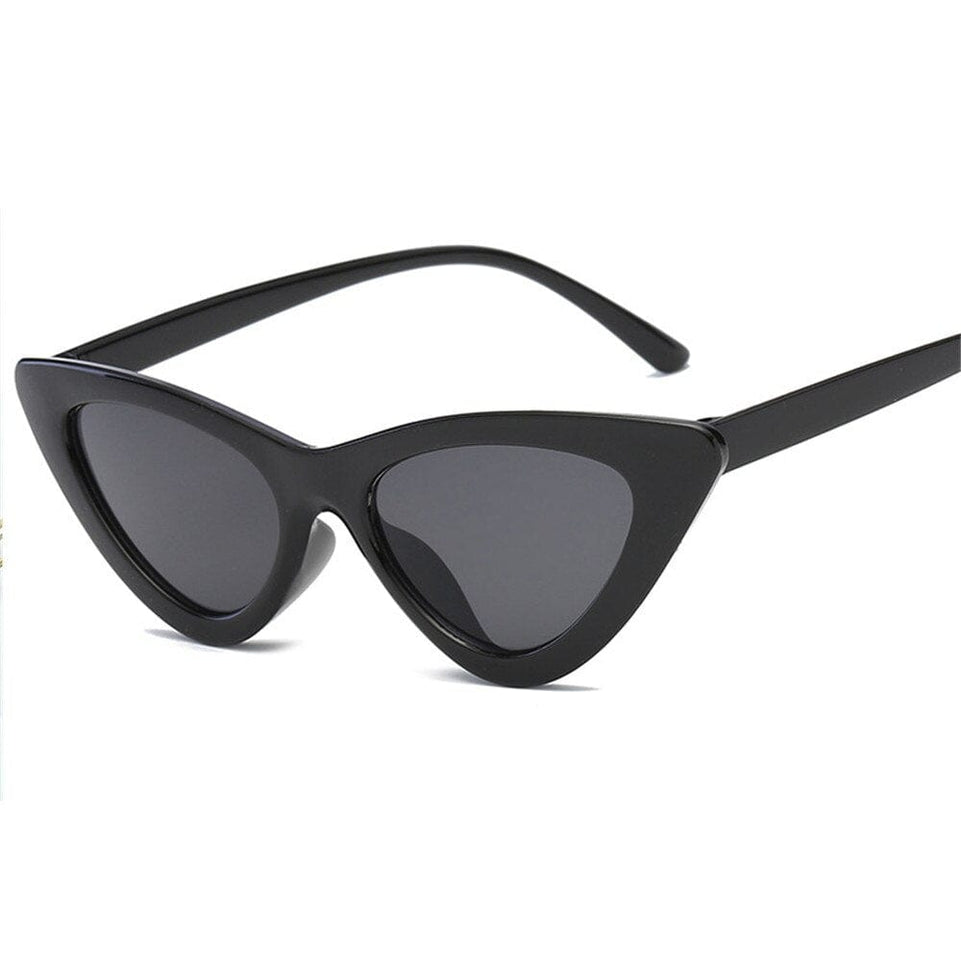 2022 fashion sunglasses woman brand Designer vintage retro triangular cat eye glasses oculos De Sol Transparent ocean uv400