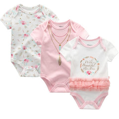 3PCS/Lot Baby Boy Clothes BodysuIts Baby Girl Clothes Unicorn Girls Clothing Unisex 0-12M Baby Bodysuits Roupas de bebe