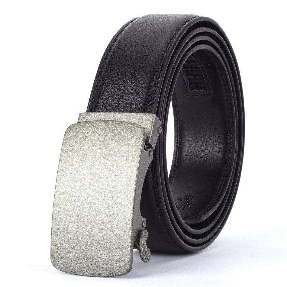 WOWTIGER Fashion Designers Men Automatic Buckle Leather luxury Belt Business Male Alloy buckle Belts for Men Ceinture Homme