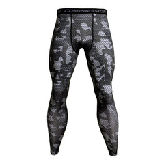 Men's Fitness Running Tights Gym training pants Camouflage Tracksuit Compression pants Jogging clothing leggings rashgard men