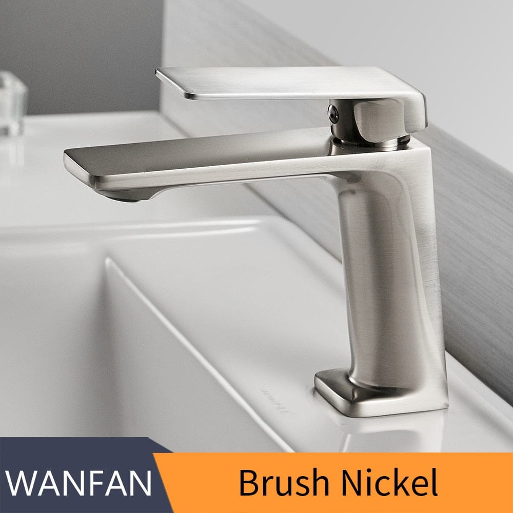 Basin Faucet Brushed Nickel Torneiras Bathroom Sink Faucet Single Handle Hole Faucet Basin Taps Hot Cold Mixer Tap Crane 9922