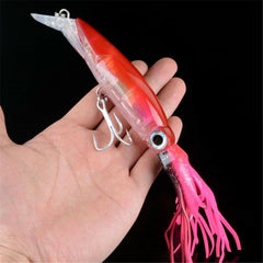 1Pcs 14cm 40g Octopus Fishing Lure 6 Colors Squid Hard Bait High Carbon Steel Hook Octopus Crank For Tuna Sea Allure Tools