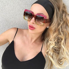 Yoovos Square Sunglasses Women Luxury Brand Designer Women Mirror Sun Glasses Vintage Sun Glasses Party Female Eyewear UV400