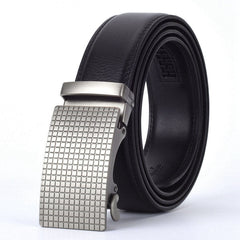 WOWTIGER Fashion Designers Men Automatic Buckle Leather luxury Belt Business Male Alloy buckle Belts for Men Ceinture Homme