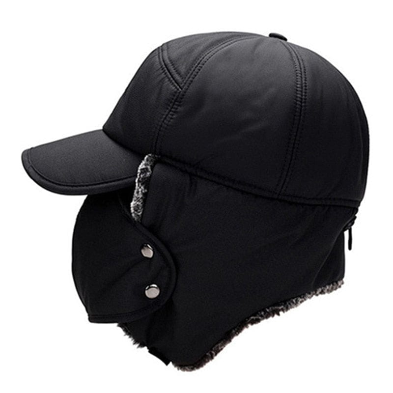 XdanqinX Men's Ear Protection Face Bomber Hats Thicker Plus Velvet Warm Women Winter Hat Resist The Snow Male Bone Cap Ski Hat