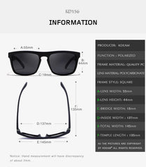 Polarised Sunglasses Night Sight/Photochromic Driving Glasses UV400 New Colours of KD156 CE