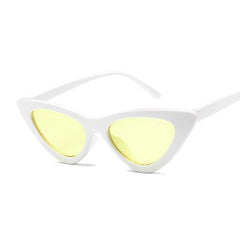 Vintage Cateye Sunglasses Woman Sexy Retro Small Cat Eye Sun Glasses Brand Designer Colorful Eyewear For Female Oculos De Sol