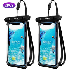 FONKEN Full Transparent Waterproof Case for Iphone Xiaomi Samsung Dry Bag Underwater Watch Case Swimming Pouch Mobile Cover Bag