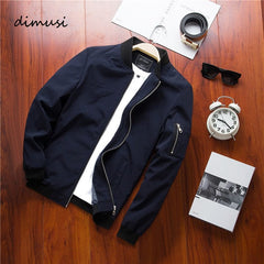 DIMUSI Spring Men's Bomber Zipper Jacket Male Casual Streetwear Hip Hop Slim Fit Pilot Baseball Coats Men Clothing Plus Size 4XL