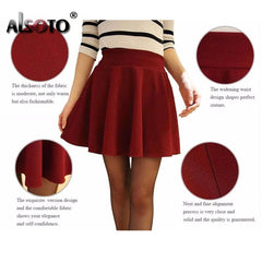 2023 Winter and Summer Style Brand Women Skirt Elastic Faldas Ladies Midi Skirts Sexy Girl Mini Short Skirts Saia Feminina