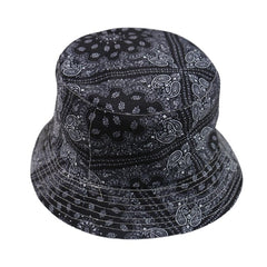 FOXMOTHER New Vintage Hip Hop Paisley Bucket Hats Black Navy Chapeau Femme Caps Gorro Bucket Mens