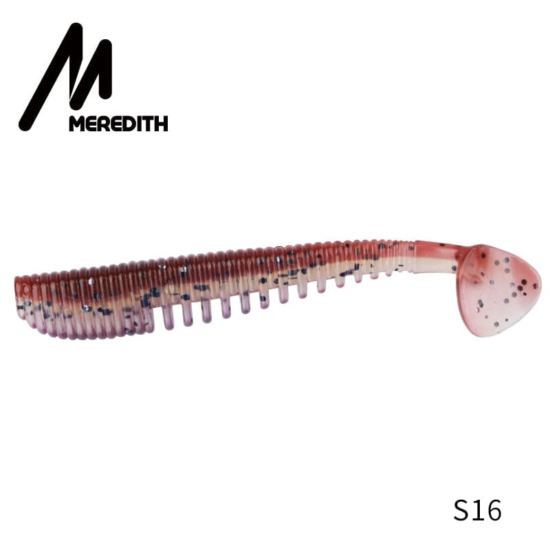 MEREDITH Awaruna Fishing Lures 8cm 9.5cm 13cm Artificial Baits Wobblers Soft Lures Shad Carp Silicone Fishing Soft Baits Tackle