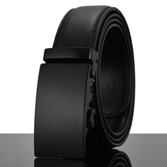 WOWTIGER Fashion Designers Men Automatic Buckle Leather luxury Belt Business Male Alloy buckle Belts for Men Ceinture Homme