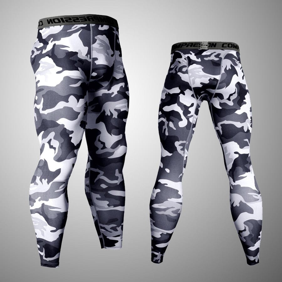 Men's Fitness Running Tights Gym training pants Camouflage Tracksuit Compression pants Jogging clothing leggings rashgard men