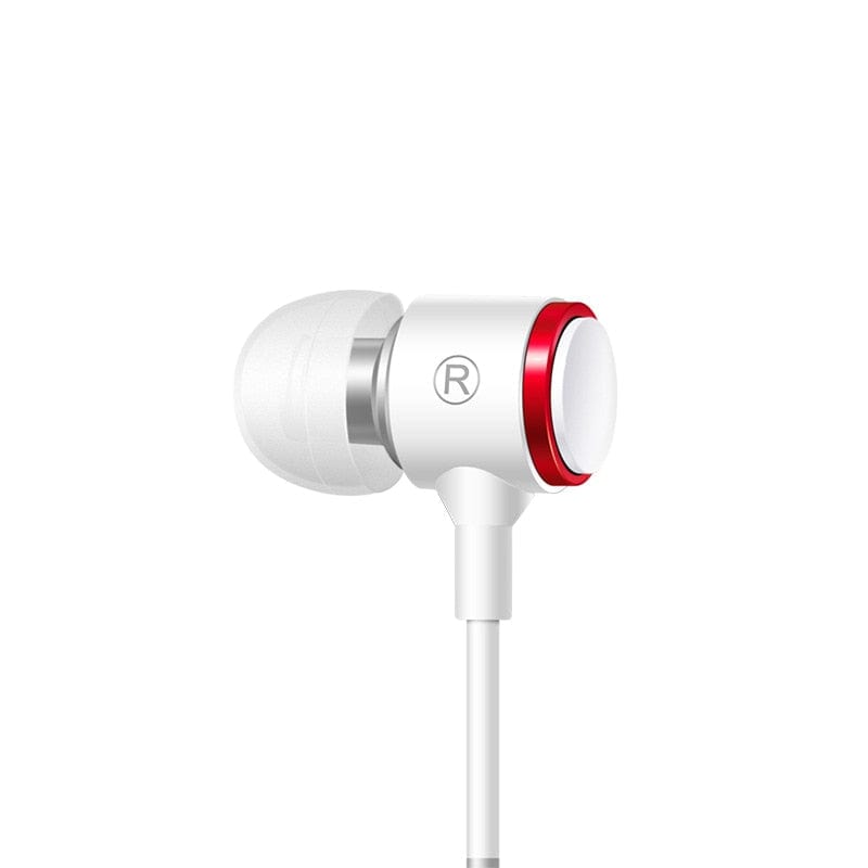 Stereo Bass Headphone In-Ear 3.5MM Wired Earphones Metal HIFI Earpiece with MIC for Xiaomi Samsung Huawei Phones