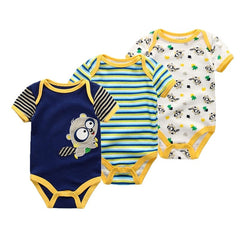 3PCS/Lot Baby Boy Clothes BodysuIts Baby Girl Clothes Unicorn Girls Clothing Unisex 0-12M Baby Bodysuits Roupas de bebe