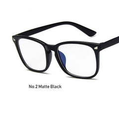 Vintage Anti Blue Light Eyeglasses Frame Women Men Square Spectacles Glasses Computer Gaming Rays Blocing Clear Lens Rivet Sexy