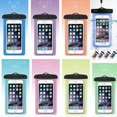 Universal Clear Mobile Phone Dry Pouch Waterproof PVC Cell Phone Bag for Swimming Diving Water Sports Phone Case Bag 105x175MM