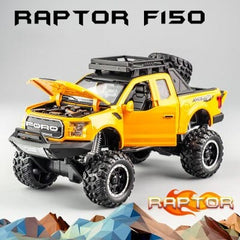 KIDAMI 1:32 Ford Raptor F150 Big Wheel Alloy Diecast Model Modified Off-Road Vehicle Collection Kids Toy Metal Car модель автомо