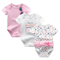 3PCS/Lot Baby Boy Clothes BodysuIts Baby Girl Clothes Unicorn Girls Clothing Unisex 0-12M Baby Bodysuits Roupas de bebe