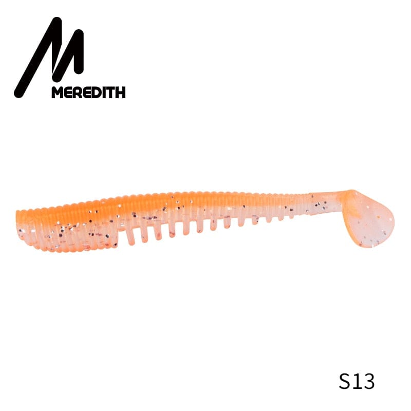 MEREDITH Awaruna Fishing Lures 8cm 9.5cm 13cm Artificial Baits Wobblers Soft Lures Shad Carp Silicone Fishing Soft Baits Tackle