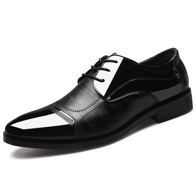 Leather Shoes Pointed Men Ballroom Dance Bureau Dress Shoes Man Baita Wedding Shoes Latin Prom Sports Dance Shoes Large Size