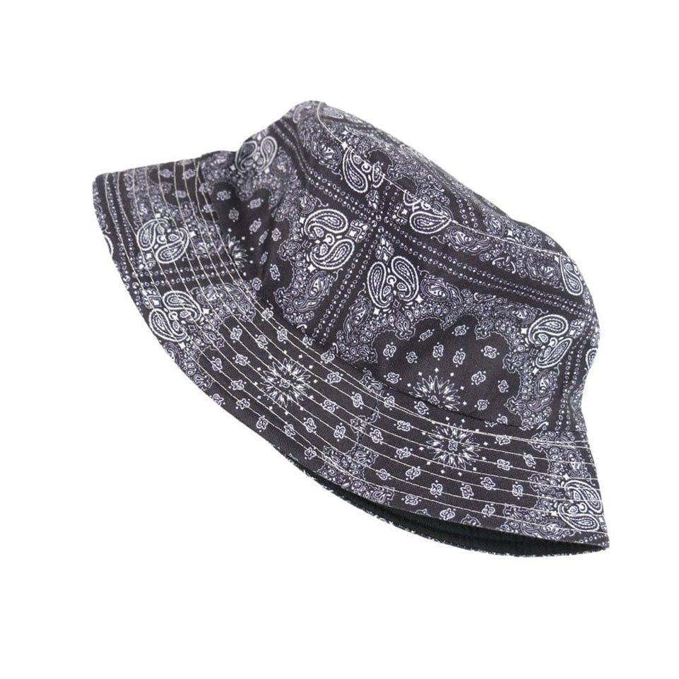 FOXMOTHER New Vintage Hip Hop Paisley Bucket Hats Black Navy Chapeau Femme Caps Gorro Bucket Mens