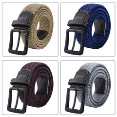 MaiKun Canvas Belts for Men Fashion Metal Pin Buckle Military Tactical Strap Male Elastic Belt for Pants Jeans