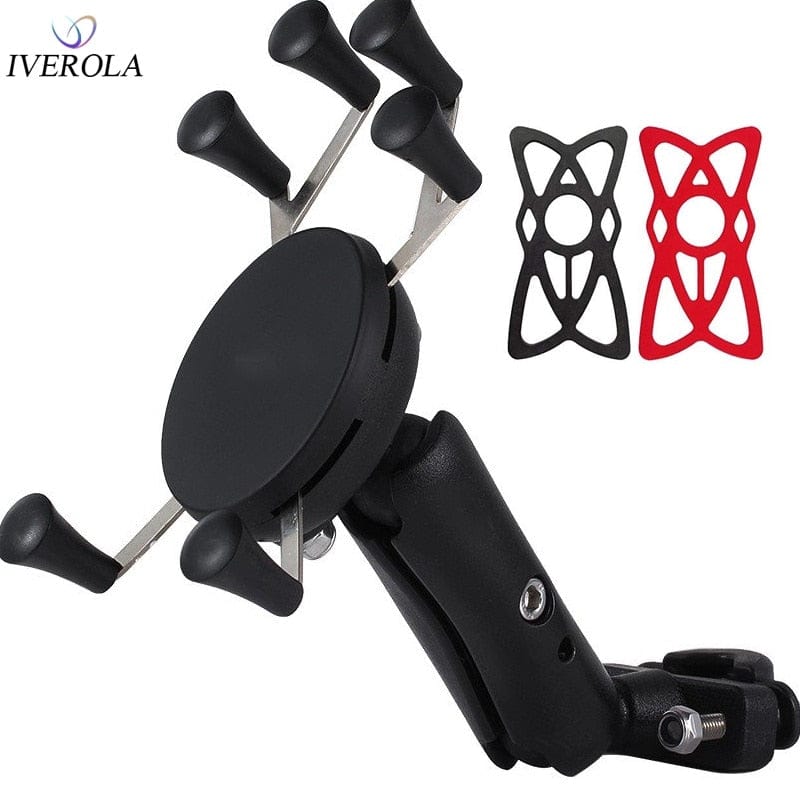 Motorcycle Handlebar Bike Phone Mount Holder Support Bicycle With Silicone Band X-Styl For Gopro Smartphone GPS Holder