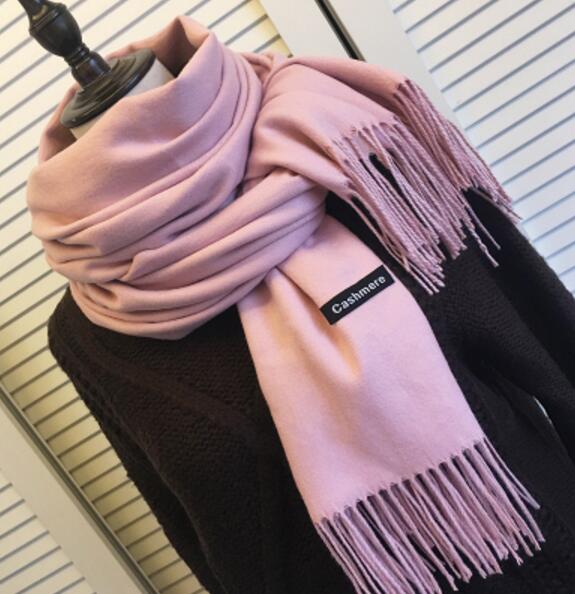2021 Women Cashmere Scarves With Tassel Lady Winter Autumn Long Scarf High Quality Keep Warm Female Shawl Thicker Men Scarf