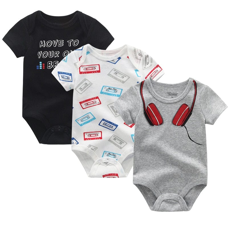 3PCS/Lot Baby Boy Clothes BodysuIts Baby Girl Clothes Unicorn Girls Clothing Unisex 0-12M Baby Bodysuits Roupas de bebe