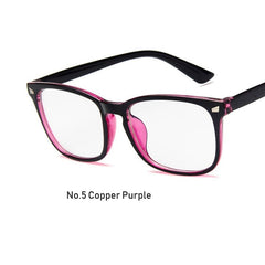 Vintage Anti Blue Light Eyeglasses Frame Women Men Square Spectacles Glasses Computer Gaming Rays Blocing Clear Lens Rivet Sexy