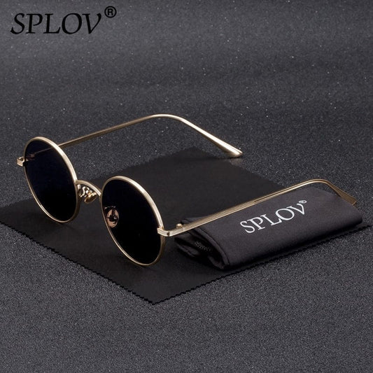 SPLOV Vintage Men Sunglasses Women Retro Punk Style Round Metal Frame Colorful Lens Sun Glasses Fashion Eyewear Gafas sol mujer